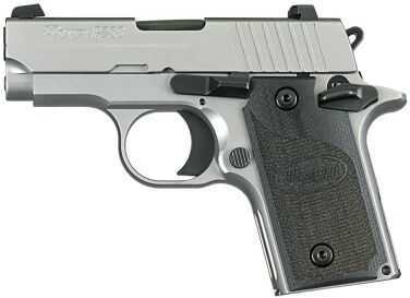 Sig Sauer P238 380 ACP Stainless Steel G10 Grip 1 6 Round Semi Automatic Pistol 238380HD